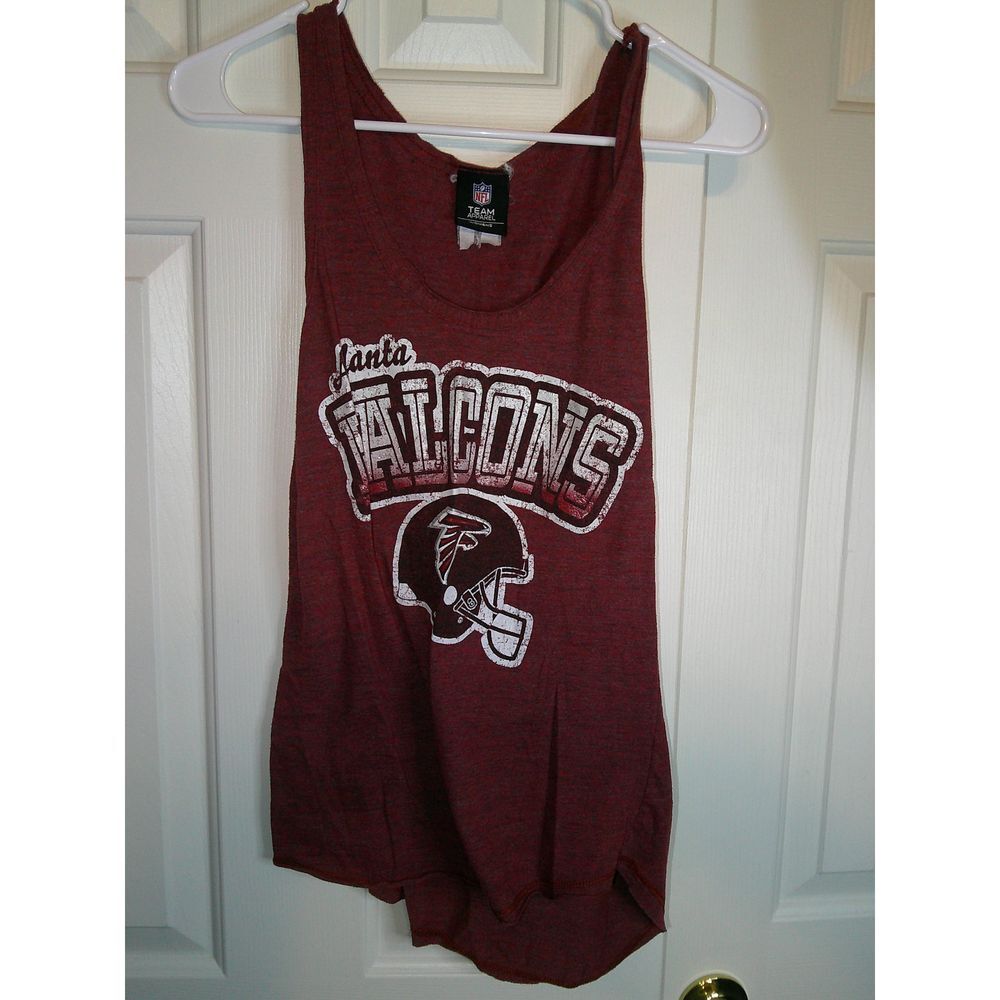 Vintage NFL Atlanta‎ Falcons Women's Tank Top Burgundy Team Apparel Tank Top L